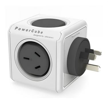 Allocacoc PowerCube Original 2 Outlets AU Outlets 2 USB Ports with ...