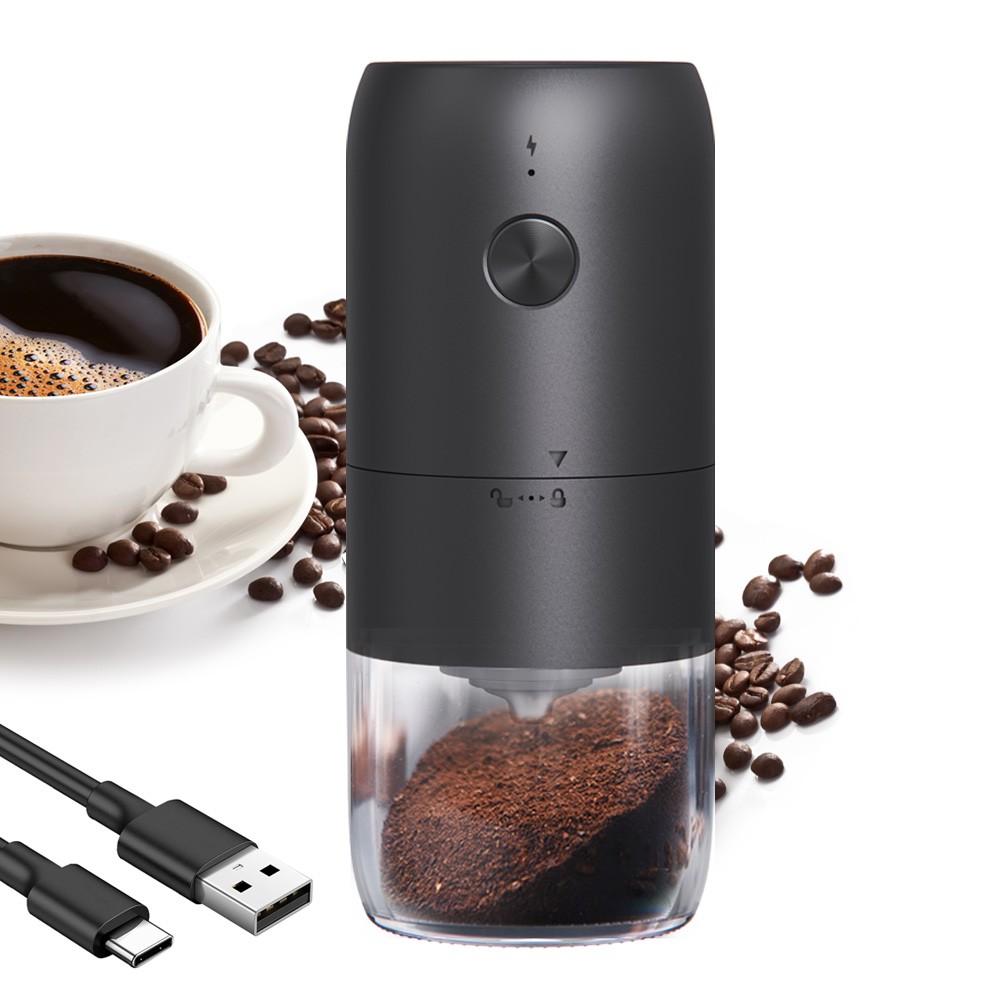 SEEDREAM Portable Electric Burr Coffee Grinder, Electric Rechargeable Mini Coffee Grinder with Multiple Grinding Settings for Travel and Home