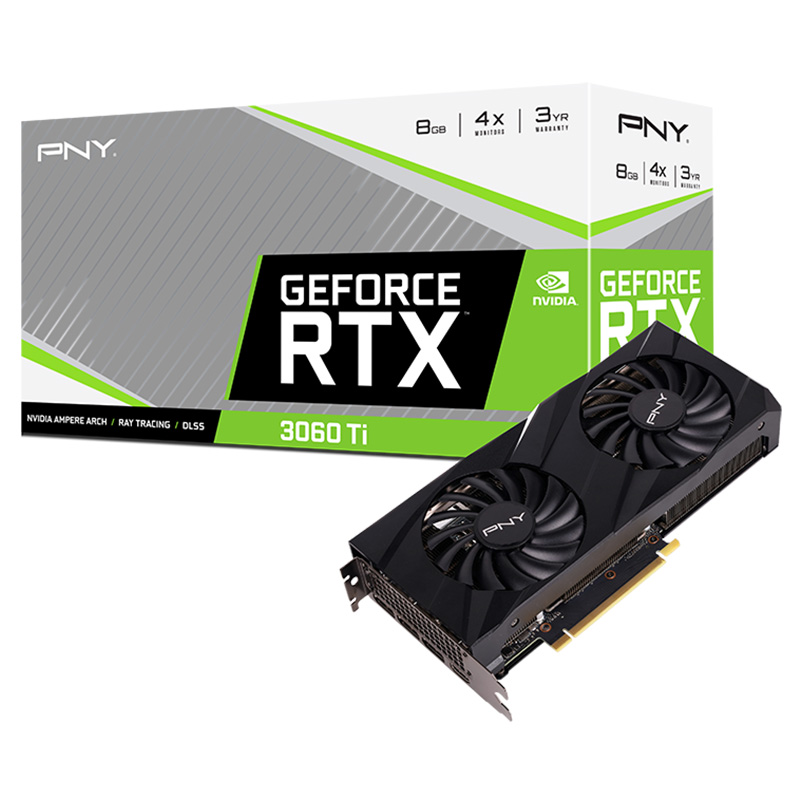 PNY GeForce RTX 3060 Ti Verto Dual Fan 8G Graphics Card