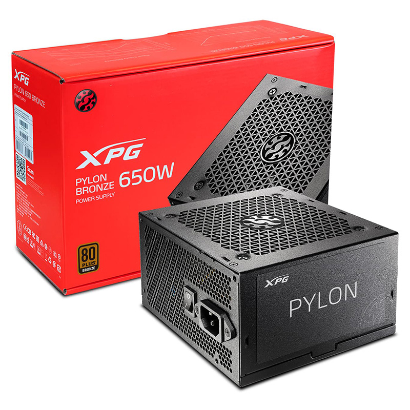 Adata 650W XPG Pylon 80+ Bronze ATX Power Supply (PYLON650B-BKCAU)