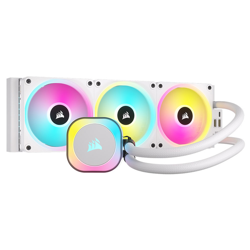 Corsair iCUE Link H150i RGB 360mm AIO Liquid CPU Cooler - White (CW-9061006-WW)