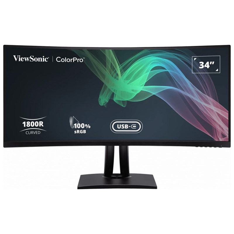 ViewSonic 34in WQHD 100Hz VA Curved Docking Monitor (VP3481a)