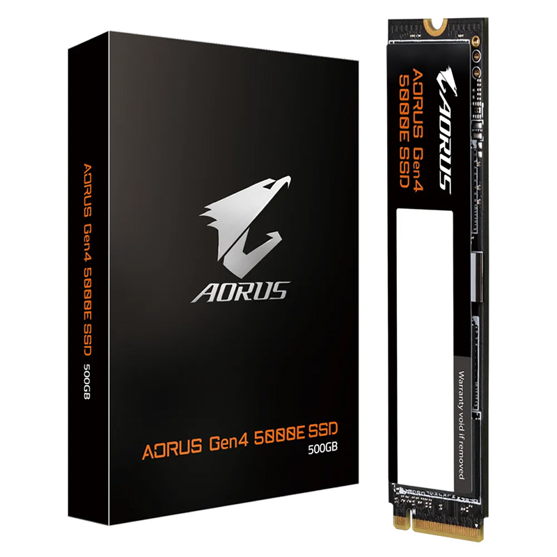 Gigabyte Aorus Gen4 5000E 500GB PCIe 4.0  M.2 NVMe SSD (AG450E500G-G)