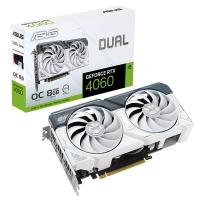 Asus Dual GeForce RTX 4060 OC 8G Graphics Card - White (DUAL-RTX4060-O8G-WHITE)