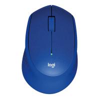 Logitech M331 Silent Plus Wireless Optical Mouse - Blue (910-004915)