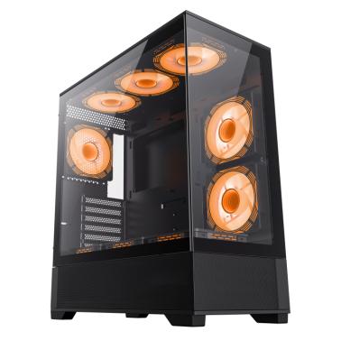 Gamemax Vista Ab Atx Mid Tower Black X Argb Fan Msy Com Au