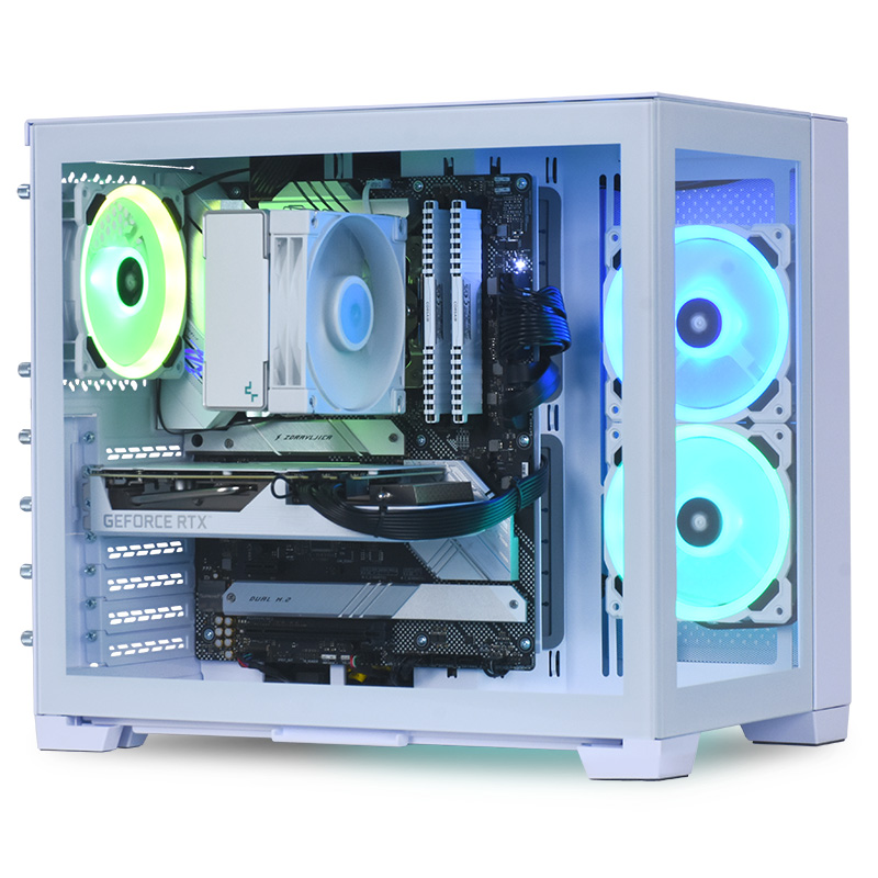 G5 Core Intel i5 14400 GeForce RTX 4060 Gaming PC - White 55387