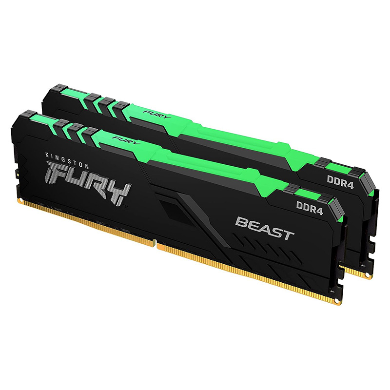 Kingston 16GB (2x8GB) KF426C16BBAK2/16 FURY Beast RGB 2666MHz DDR4 RAM
