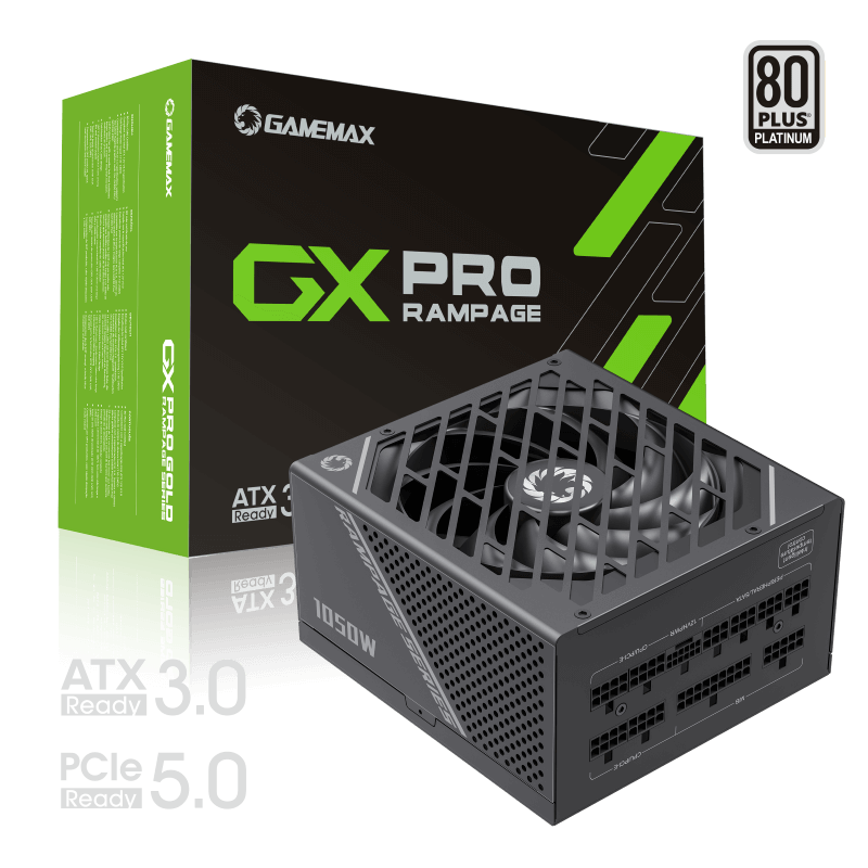 Gamemax GX-1050 PRO BK 80+Platinum 1050W Power Supply ATX3.0 PCIE5.0