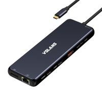 Volans 13-in-1 Triple Display USB-C Hub and Docking Station (VL-UCH2P)