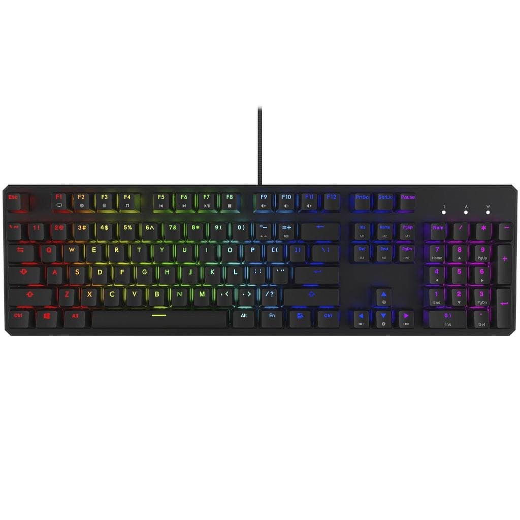 Tecware Phantom RGB 104 Wired Mechanical Wired USB Gaming Full Size Keyboard Outemu Brown Switch