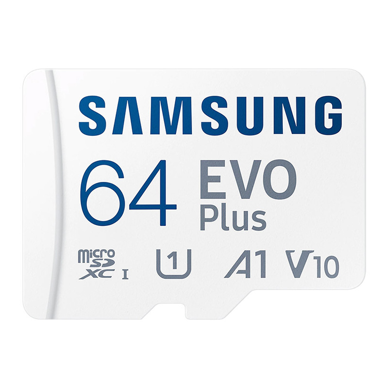Samsung EVO Plus 64GB V10 A1 U1 130MB/s MicroSDXC Card with Adapter