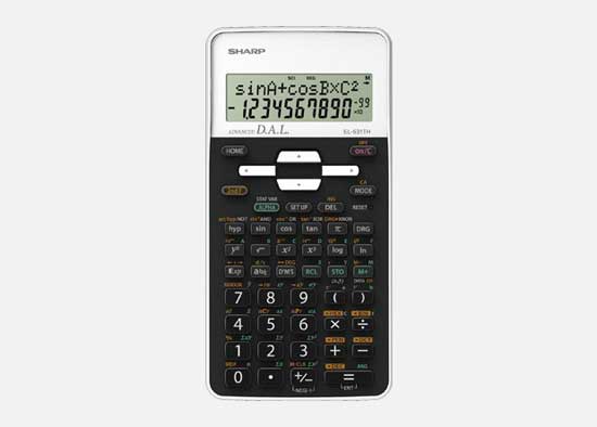 EL-531THB-WH Sharp Scientific Calculator - White/Black