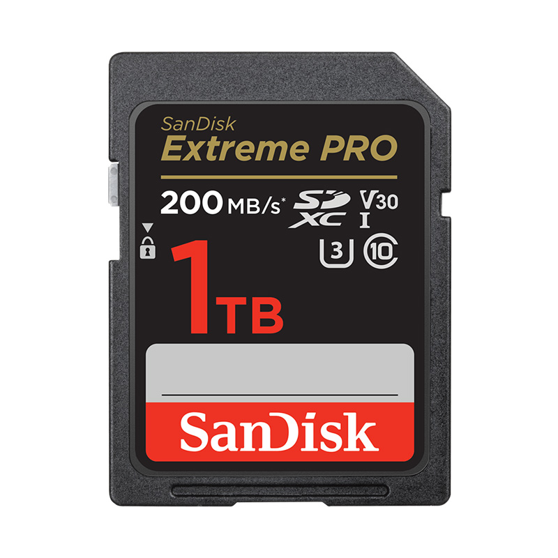 Sandisk 1TB Extreme Pro UHS-I U3 V30 4K 200MB/s SDXC Card