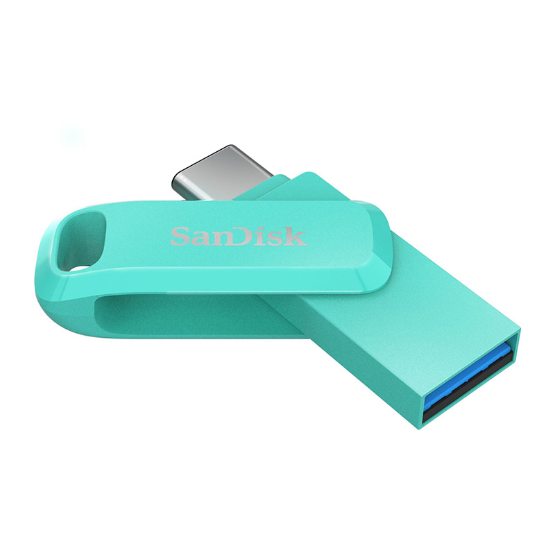 SanDisk 64GB Dual Drive Go USB Type-C Flash Drive - Green