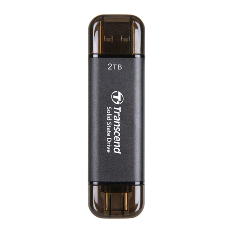 Transcend 2TB USB-C/A 10Gbps External SSD - Black