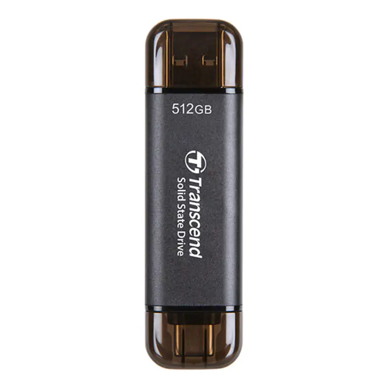 Transcend 512GB USB-C/A 10Gbps External SSD Black