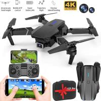 Drone with 4K Dual HD Camera Foldable Drone WiFi FPV Live Video RC Quadcopter Mini Drone 360 Degree Flips, Trajectory Flight, Auto Hover, Gifts Case