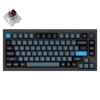 Keychron Q1 Pro QMK 75% Wireless Custom Hot-Swappable Mechanical Keyboard K Pro Brown Switch with Knob - Black