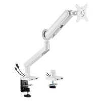 Brateck Designer Premium Single Monitor Spring-Assisted Monitor Arm with USB-A and USB-C Ports