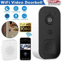 Video Doorbell Wireless Doorbell Camera 1080p HD Video 2-way Audio IP65 Smart Security Door Bell with Cloud Storage Night Vision Real Time Monitor