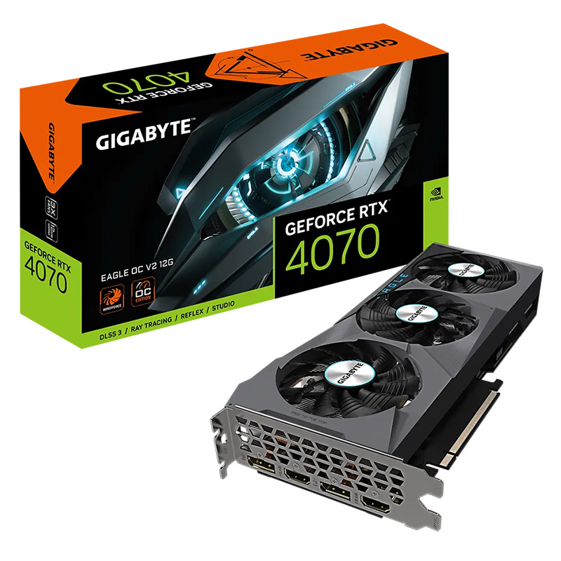 Gigabyte GeForce RTX 4070 Eagle OC V2 12G Graphics Card - OPENED BOX 75180