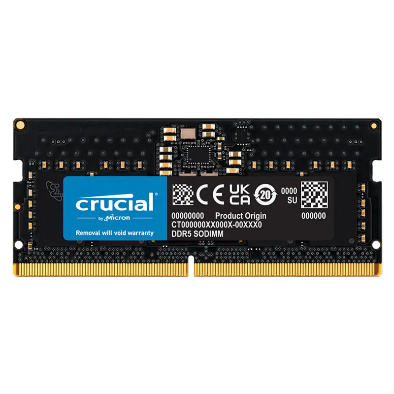 メモリー Crucial DDR5-4800 8GB CT8G48C40U5 Crucial 8GB (1x8GB) CT8G48C40S5 4800MHz SODIMM DDR5 RAM - msy.com.au