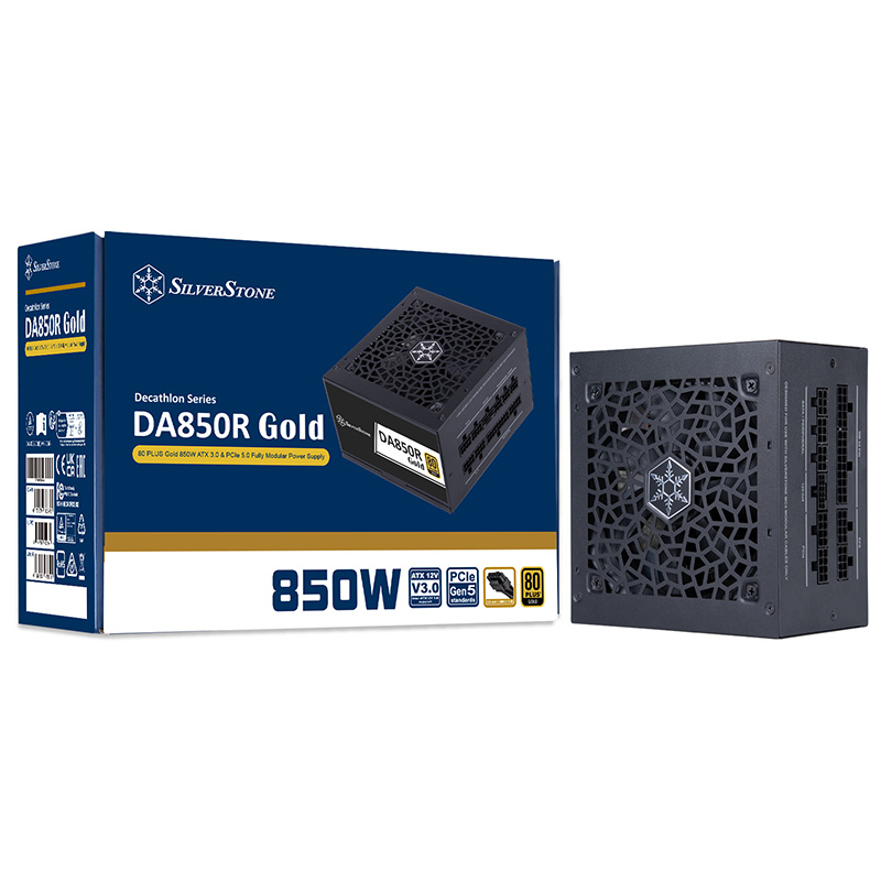 SilverStone 850W 80+ Gold Power Supply (SST-DA850R-GMA)