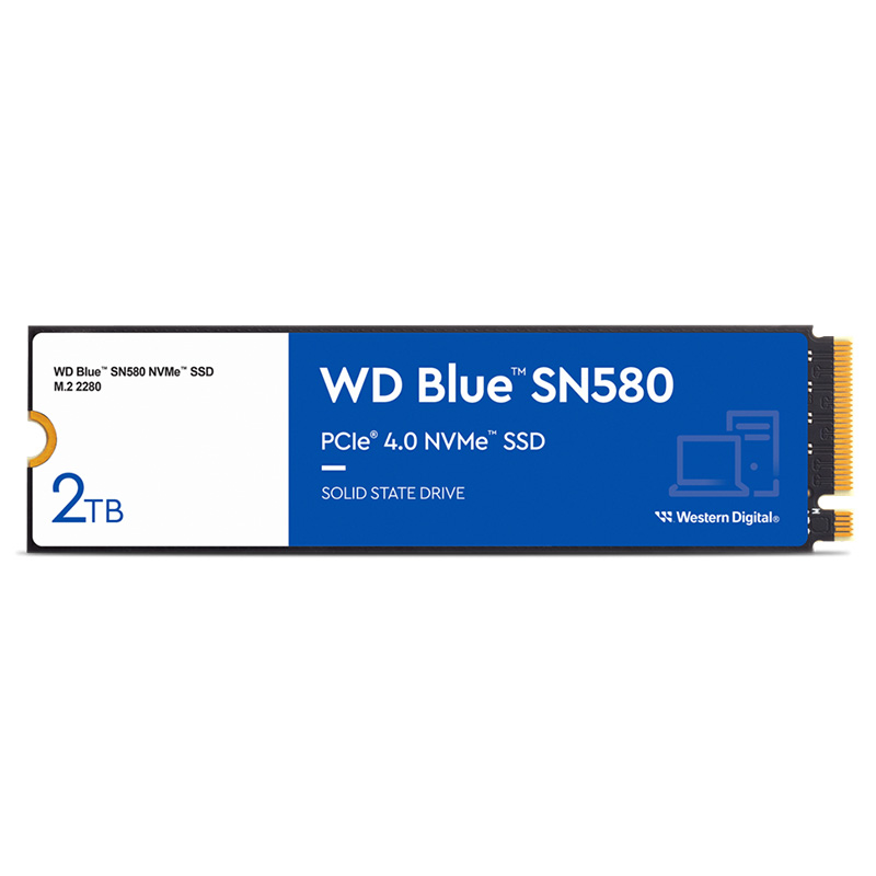 Western Digital Blue SN580 2TB PCIe 4.0 M.2 2280 NVMe SSD (WDS200T3B0E)