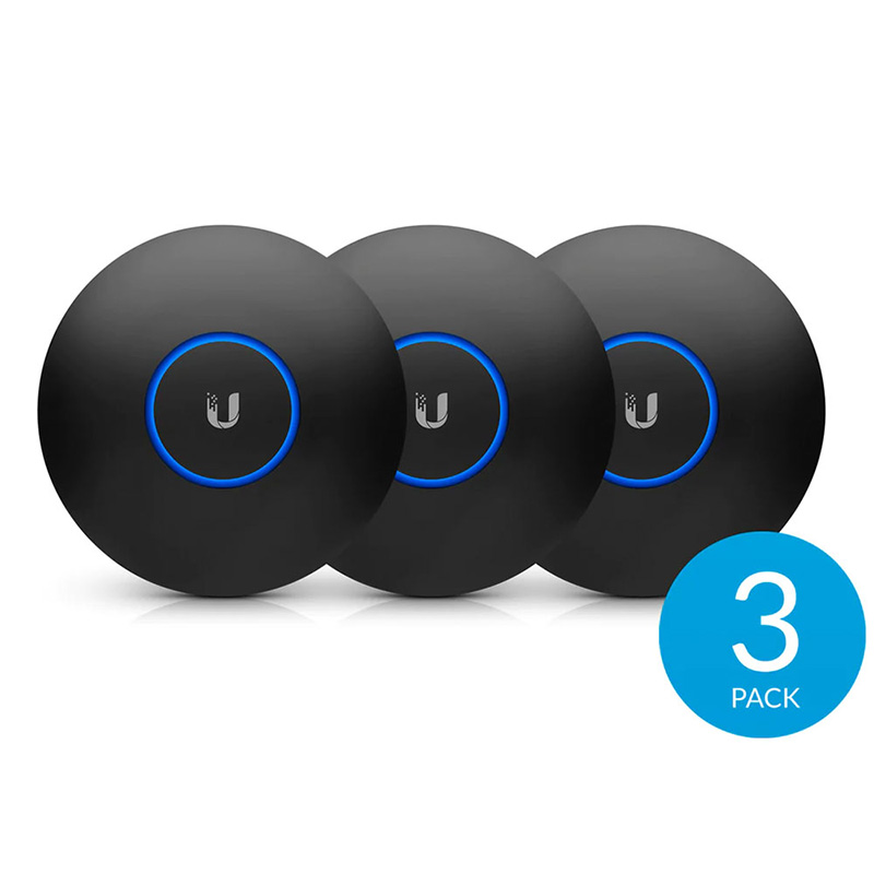 Ubiquiti UAP nanoHD and U6 Lite Hard Cover Skin Casing Matte Black - 3 Pack (NHD-COVER-BLACK-3)