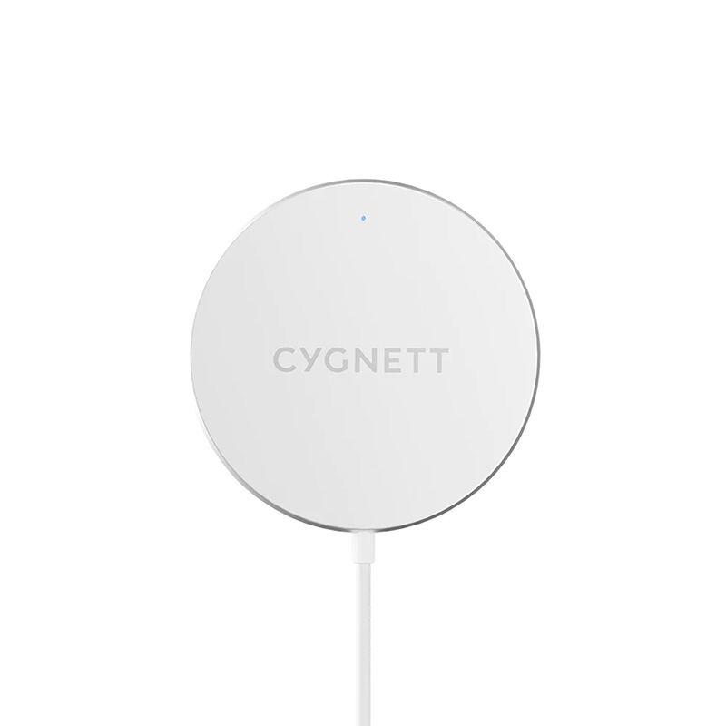 Cygnett MagCharge Magnetic Wireless Charging Cable - White 2M