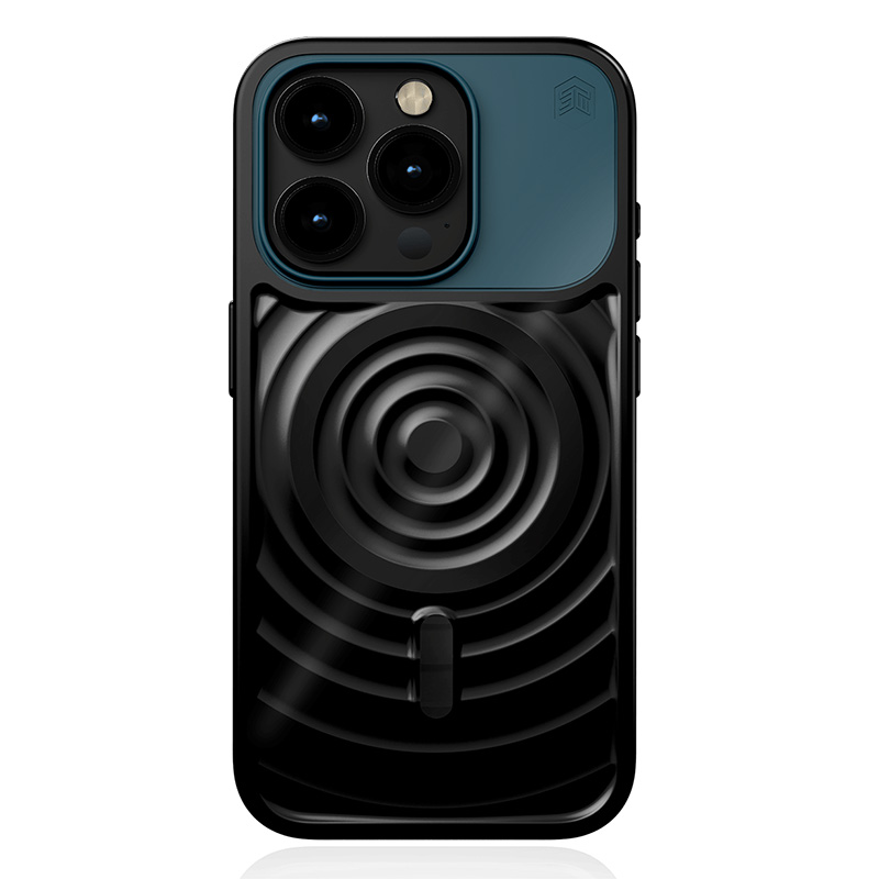 STM Reawaken Ripple Magsafe Case (iPhone 6.1in Pro 2023) - Black/Atlantic