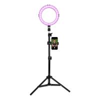 LED-Spotlights-Cygnett-RGB-Ring-Light-Kit-Green-Screen-Microphone-Remote-11