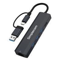 USB-Hubs-Simplecom-CHN435-USB-C-and-USB-A-to-4-Port-USB-HUB-with-Gigabit-Ethernet-Adapter-3