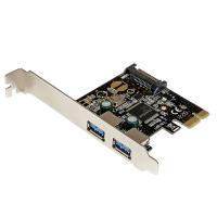 Startech 2 Port PCIe 5Gbps SuperSpeed USB 3.0 Controller Card with SATA Power
