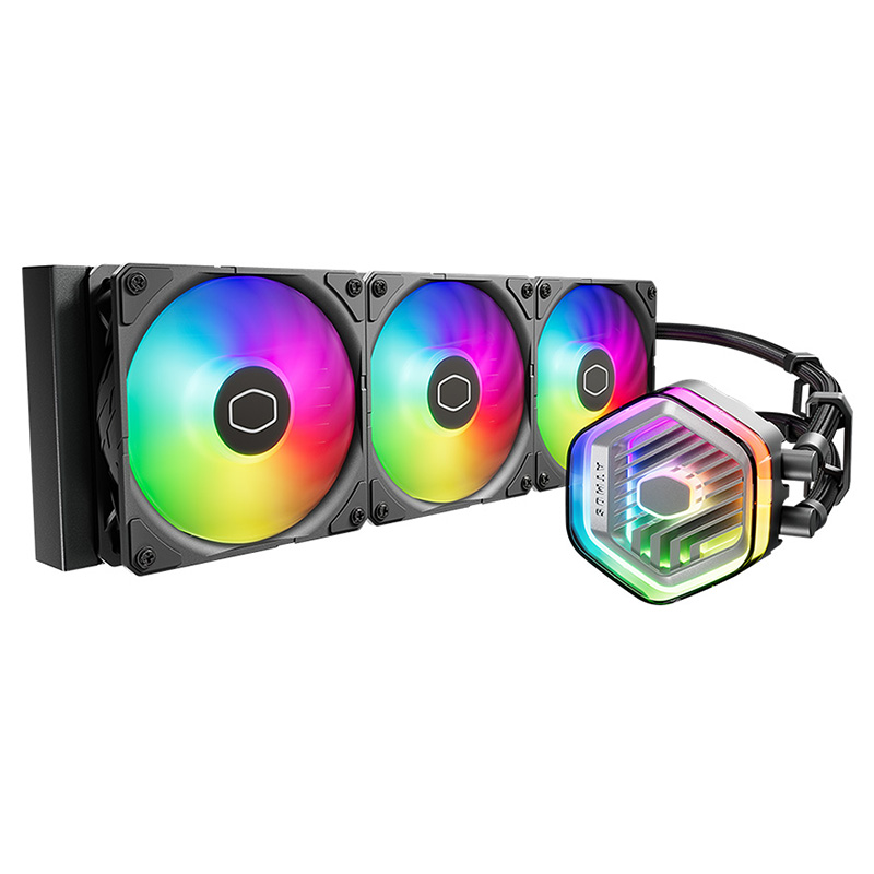 Cooler Master MasterLiquid 360 Atmos ARGB Black AIO Liquid CPU Cooler (MLX-D36M-A25PZ-R1)