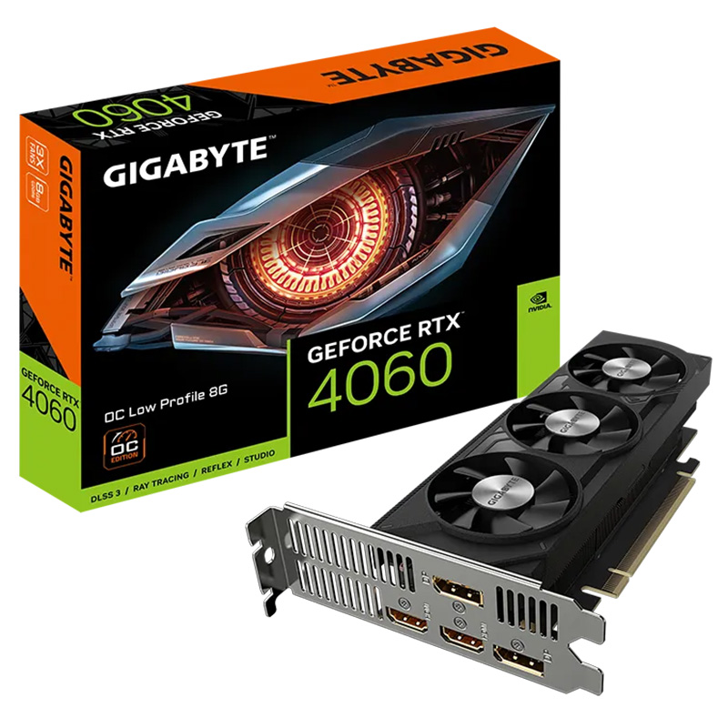 Gigabyte GeForce RTX 4060 OC 8G Low Profile Graphics Card