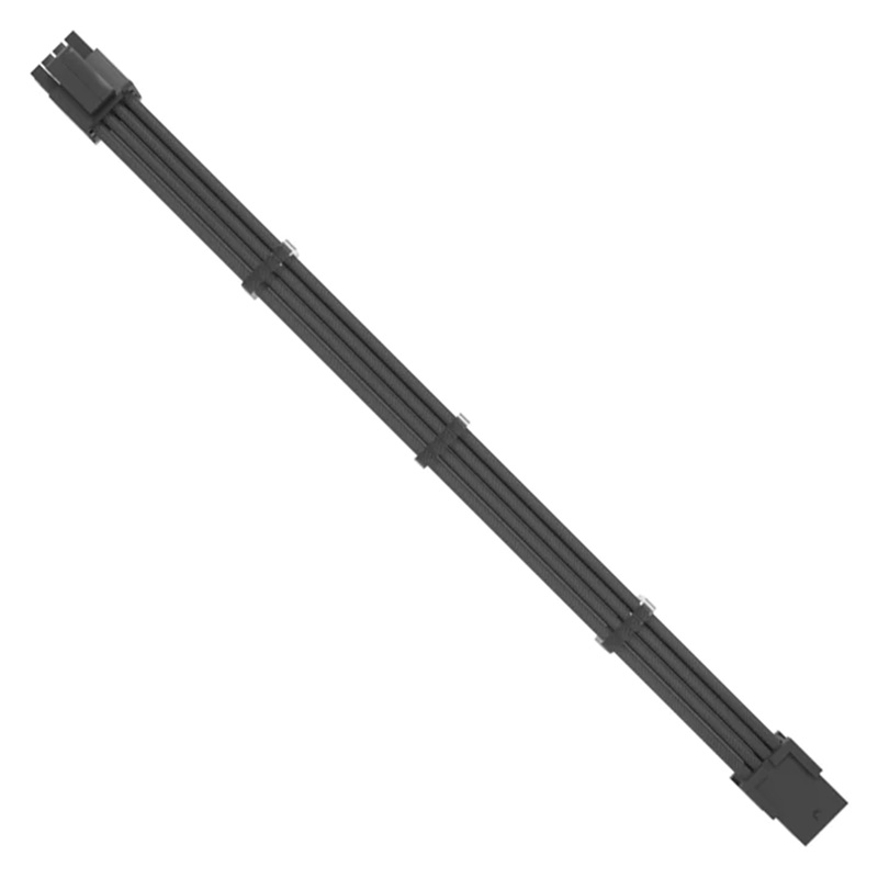 Cruxtec PP-8P44-30BK CPU 8Pin Female to 4+4Pin Male Cable 30cm Black
