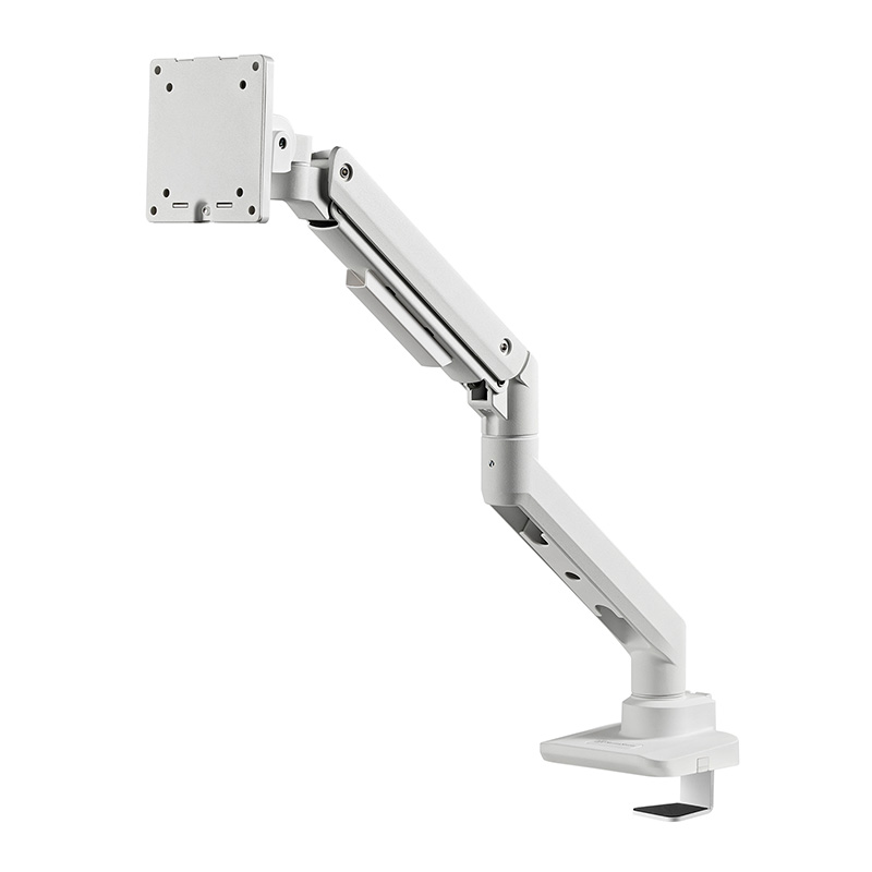 SilverStone ARM14 Single Monitor Arm with Heavy-duty Gas Spring - White (SST-ARM14)
