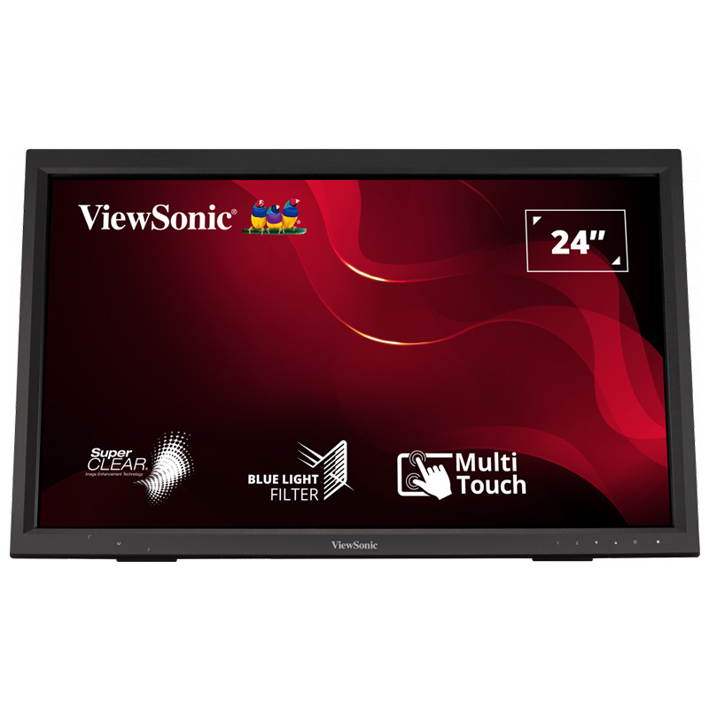 ViewSonic 24in FHD 75Hz VA IR 10 Point Touch Advanced Ergonomics Monitor (TD2423)