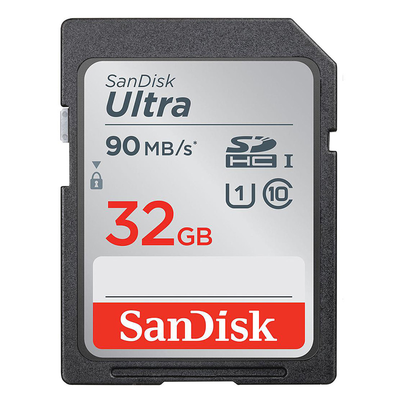 SanDisk 32GB Ultra Class 10 UHS-I 90MB/s SDHC Card