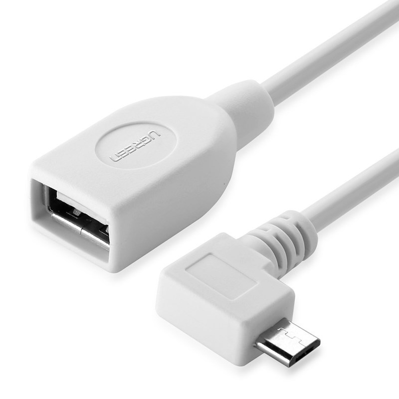 UGreen USB to 90 Degree Micro USB OTG Cable 10cm (10389)