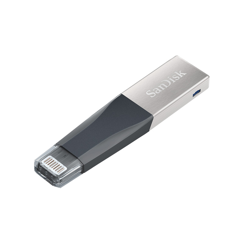 SanDisk 256GB iXpand Mini USB 3.0 Flash Drive for iPhone - Black