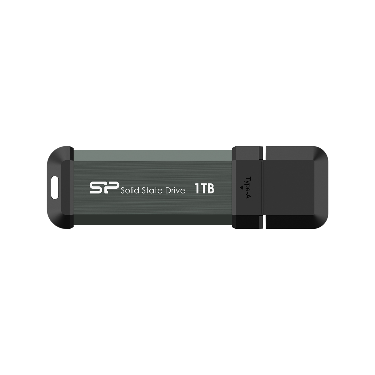 Silicon Power 1TB MS70 USB 3.2 Flash Drive - Gray, R/W up to 1,050/850 MB/s, SP001TBUF3S70V1G