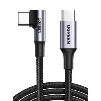Mobile-Phone-Accessories-UGREEN-USB-C-2-0-to-Angled-USB-C-M-M-Cable-Aluminium-Shell-with-Braided-3m-Black-2