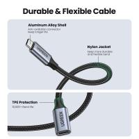 Mobile-Phone-Accessories-UGREEN-USB-C-Male-to-USB-C-Female-Gen2-Alu-Case-Braided-Extension-Cable-1m-Space-Gray-9