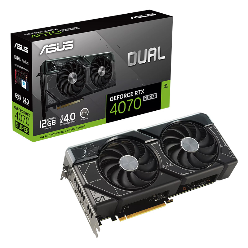 Asus GeForce RTX 4070 Super Dual 12G Graphics Card (DUAL-RTX4070S-12G)