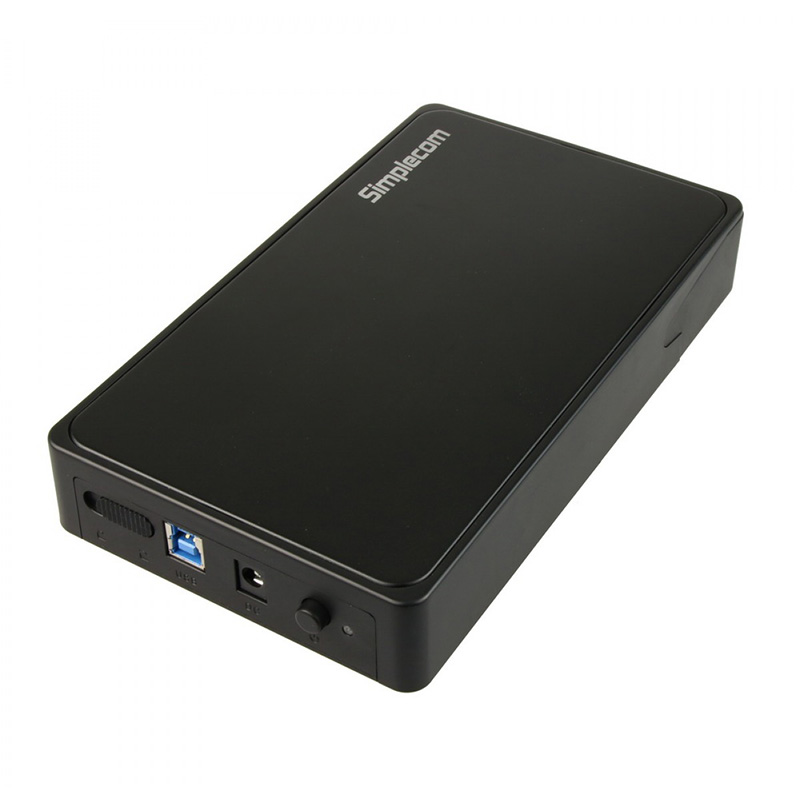 Simplecom Tool Free USB Hard Drive Enclosure Black