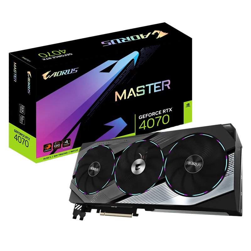 Gigabyte GeForce RTX 4070 Aorus Master 12G Graphics Card (GV-N4070AORUS M-12GD)
