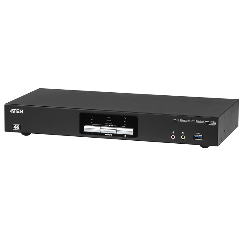 Aten 2 Port USB 3.0 4K Dual DisplayPort KVMP Switch (CS1942DP)